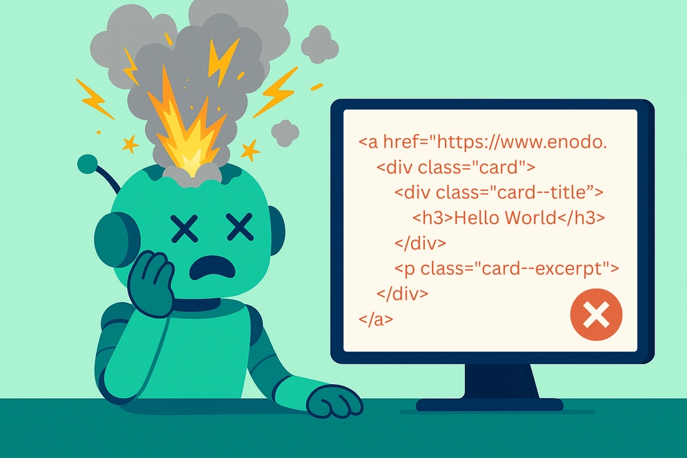 Robot explodes after reading bad code